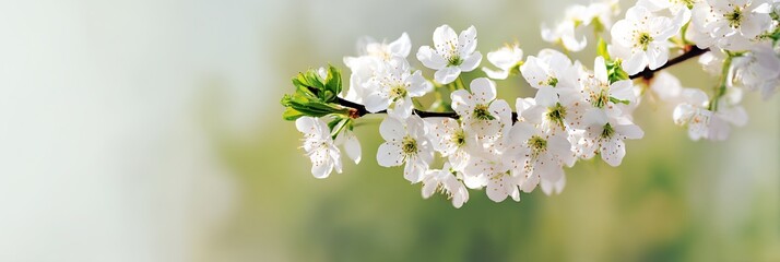 Fototapeta premium White flower with a green stem
