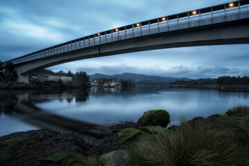 Obraz premium Puente sobre el río Ulla en Catoira