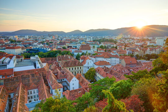 Cityscape of Graz, Austria