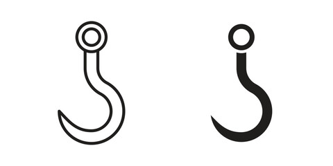 Winch hook icon outline vector set. icon vector isolated on white background. EPS 10 © Creatives