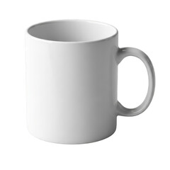 White coffee mug on isolated background