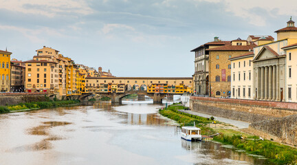 Ponte Vecchio Bridge in Florence, Italy