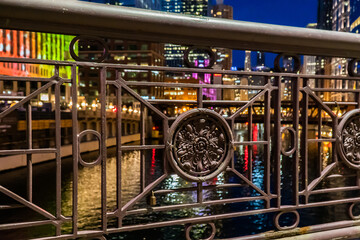 Obraz premium Chicago River Bridge