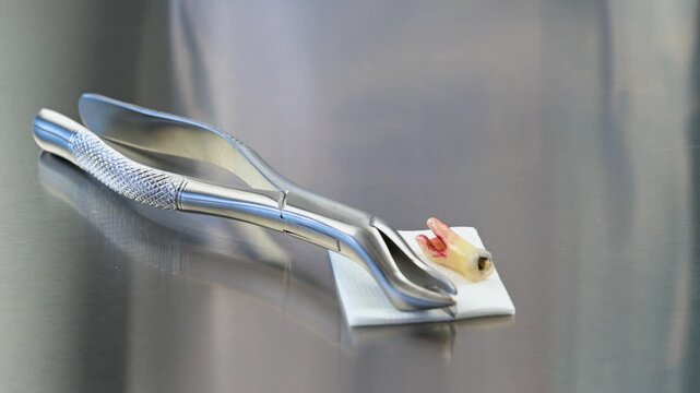 Tooth extraction and treatment.