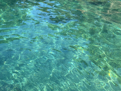 Beautiful sea water turquoise color.