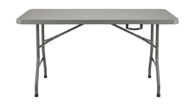 Folding buffet table with stain-resistant surface.