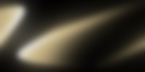 Dramatic Gold Spotlight Beams on Dark Background with Atmospheric Blur