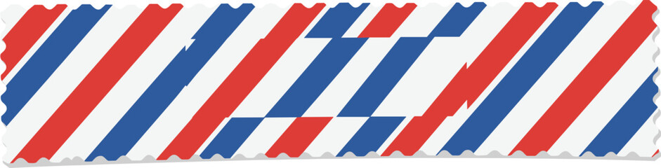 Decorative Patriotic Red, White, and Blue Striped Tape - Ideal for Celebrations, Decorations, Crafts, and Graphic Design Elements