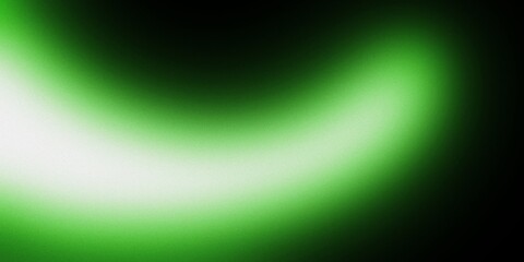 Abstract Neon Green and Black Gradient Background with Glowing Liquid Motion © RACCOON