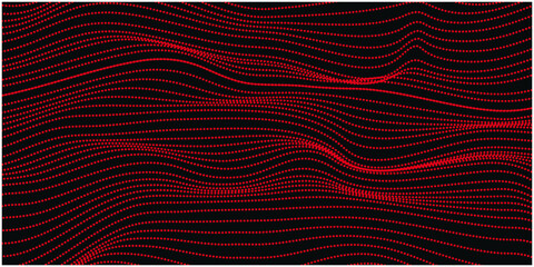 abstract-wavy-dotted-background-red