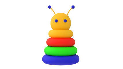 Colorful Stacking Bug Toy for Kids