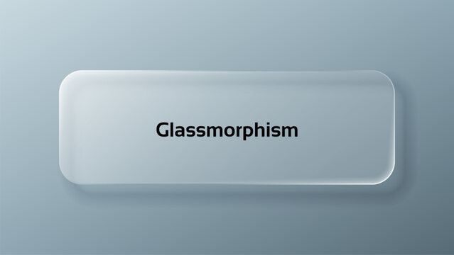 Liquid glass morphism vector element on an abstract background. User interface design texture for web, application, or banner. Trendy style.