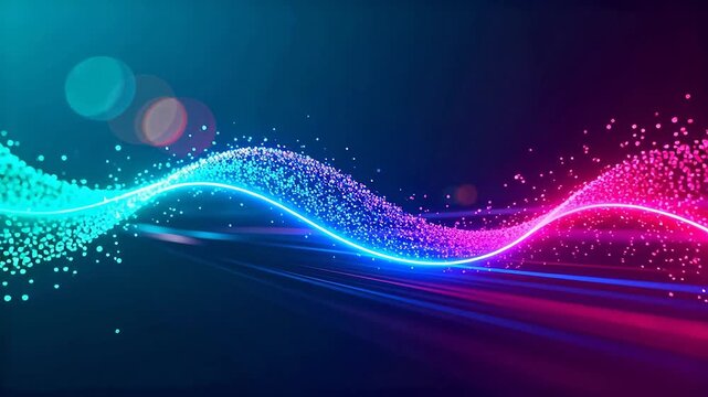 Colorful abstract wave pattern