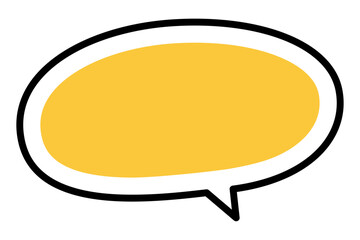 シンプルで可愛い丸い吹き出し