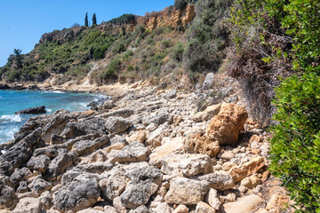 Amazing view of Pessada Beach, Cephalonia, Greece