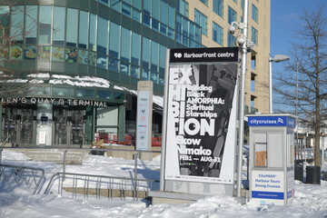 Obraz premium poster at Harbourfront Centre outside Queen’s Quay Terminal, Toronto