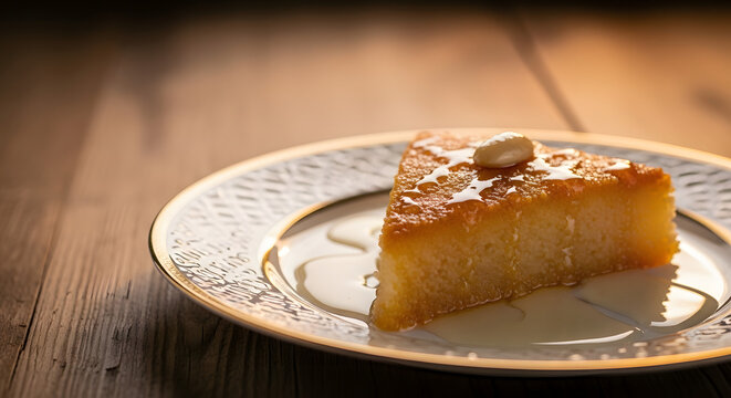 A closeup of a delicious slice of homemade chese cake served on a white plate as a gourmet sweet dessert
