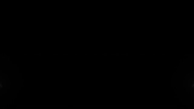 Color Neon Lines over Dark Background Room