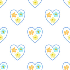 Decorative floral background with a cute style, suitable for print, web, and creative projects.