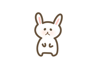 Obraz premium Cute rabbit character