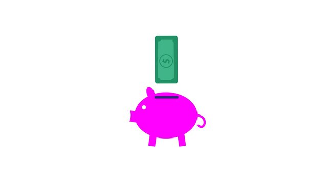 Vector animation illustration about investment, simple ready to use for investment footage.
