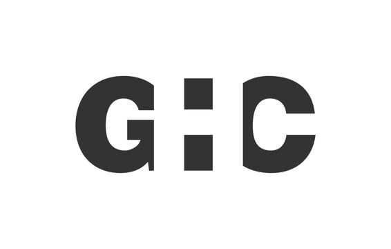 GHC logo design. Initial letter G H C bold font style for tech startups, consulting, corporate branding. Creative company name, headlines typography identity, trendy logotype.