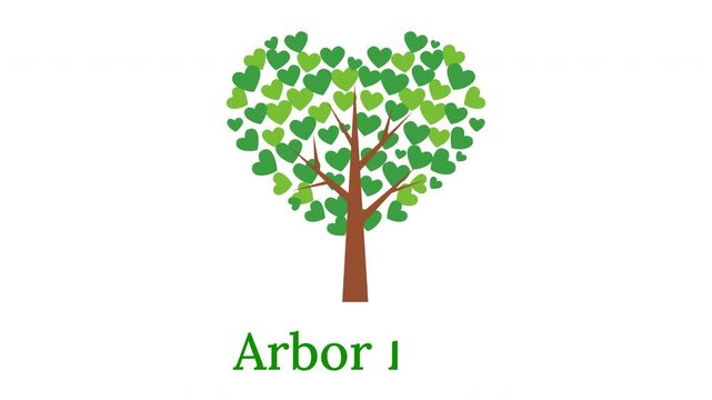 National Tree Day celebration on April 26 with animated text and growing tree