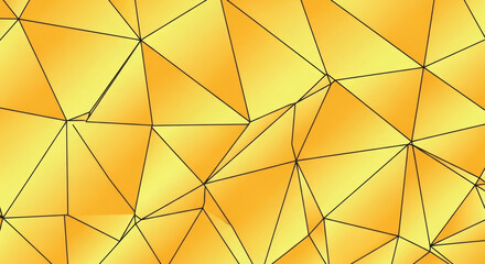 Abstract Geometric Golden Triangles Pattern