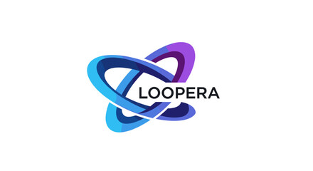 Loopera Logo Design with Infinity Symbol.