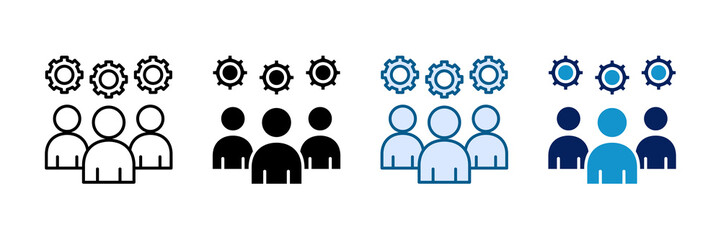 People Operations Icon Set Multiple Style Collection