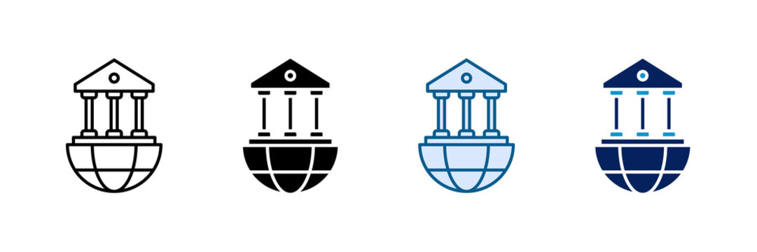 International Politics Icon Set Multiple Style Collection