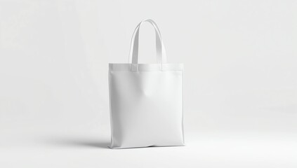 Blank paper bag mock up isolated. White clear magazine packet mockup