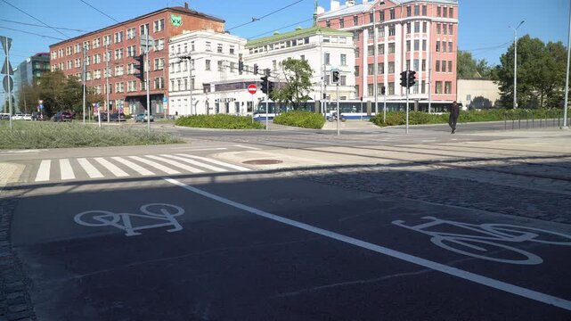 Sunny summer afternoon in Riga, the capital of Latvia.