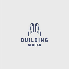 Fototapeta premium Building logo icon design template vector illustration
