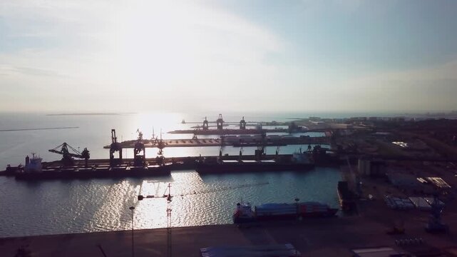 Taranto, Italy, city view, harbor, industrial city, sea city, mussel culture, Ilva factory, panorama, landscape, aerial shot, travel, travelling, vacation, holiday, tourist, tourism, high angle, cinem