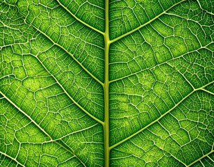 Obraz premium Organic Leaf Vein Texture Representing Natural Growth and Biological Structure
