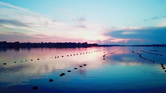 Taranto, Italy, city view, harbor, industrial city, sea city, mussel culture, Ilva factory, panorama, landscape, aerial shot, travel, travelling, vacation, holiday, tourist, tourism, high angle, cinem