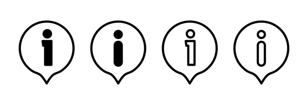 Information sign icon vector illustration. about us sign and symbol. question mark icon