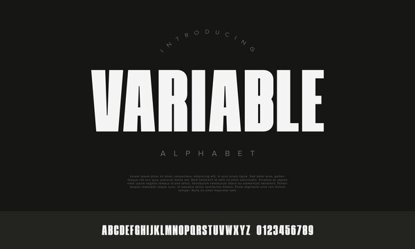 Variable ultra condensed bold display font for powerful headline and tall impact poster design