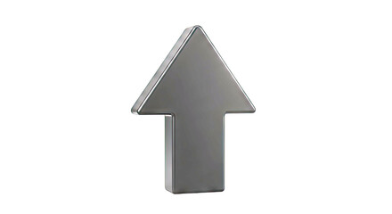 Black 3D Arrow Pointing Upward