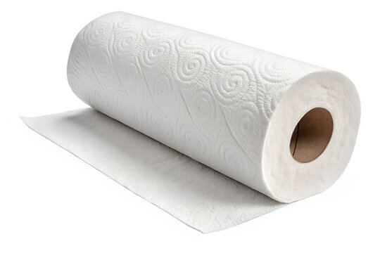  Paper towel roll isolated on transparent background