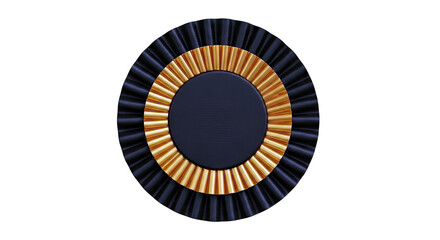 Black and Gold Rosette Award Badge
