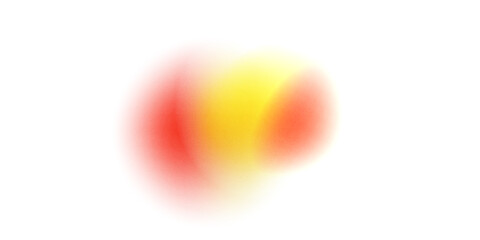 Orange circle gradient noise gradation. Abstract color watercolor blur mesh shape on white background. Gradient aura, grain neon blob with noise effect
