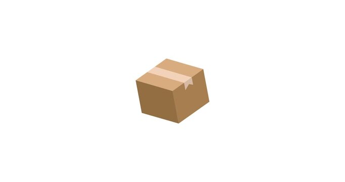 Packaging Box Container Animation