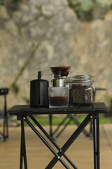 photo of V60 coffee serving