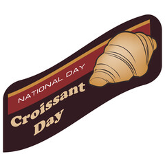 National Croissant Day sticker