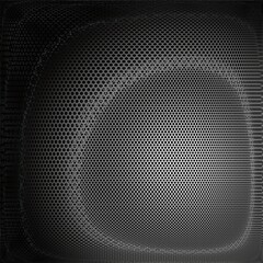 Dark Metallic Hexagon Grid Abstract Background
