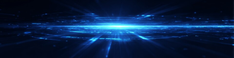 Abstract Blue Tech Light Energy Background
