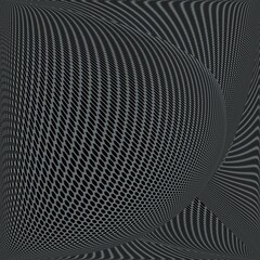 Dark Futuristic Hexagon Mesh Wave Background