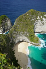 Majestic Kelingking Beach Aerial View of Bali's Iconic Coastline